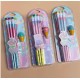 Sweet time wooden Pencil and Eraser combo 12pcs set