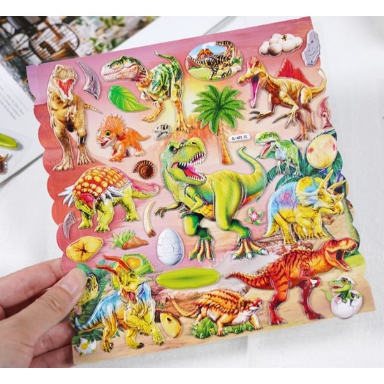 Adorable Design 3D Sticker Pack of 2 Sheets