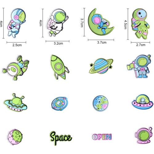 Space 3D Puffy Glow In Dark Sticker for Kids(pack of 1)