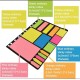 Fluorescent Flags: Organize and Highlight with 375pcs Sticky Notes (Random)